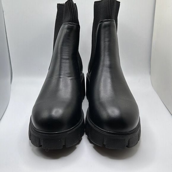 CUSHIONAIRE Women's Sparks slip on chelsea boot +Memory Foam 9 WIDE BLACK - Picture 2 of 7